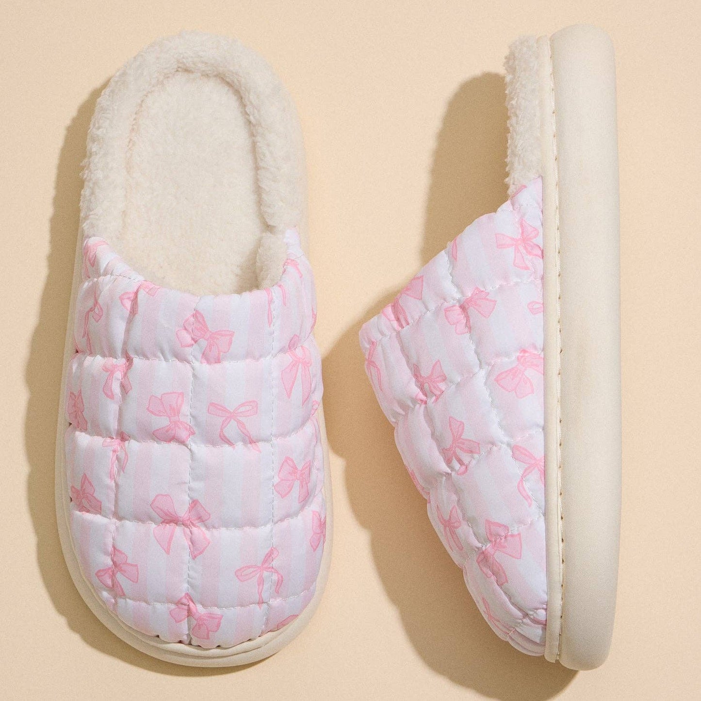 Pasture Pink Quilted Slippers