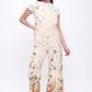 Butterfly Garden Cream Overalls