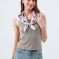 Camellia Floral Bandana: Smooth Stylish Scarf