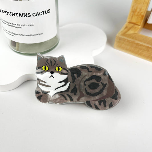 Stormy Cat Hair Clip