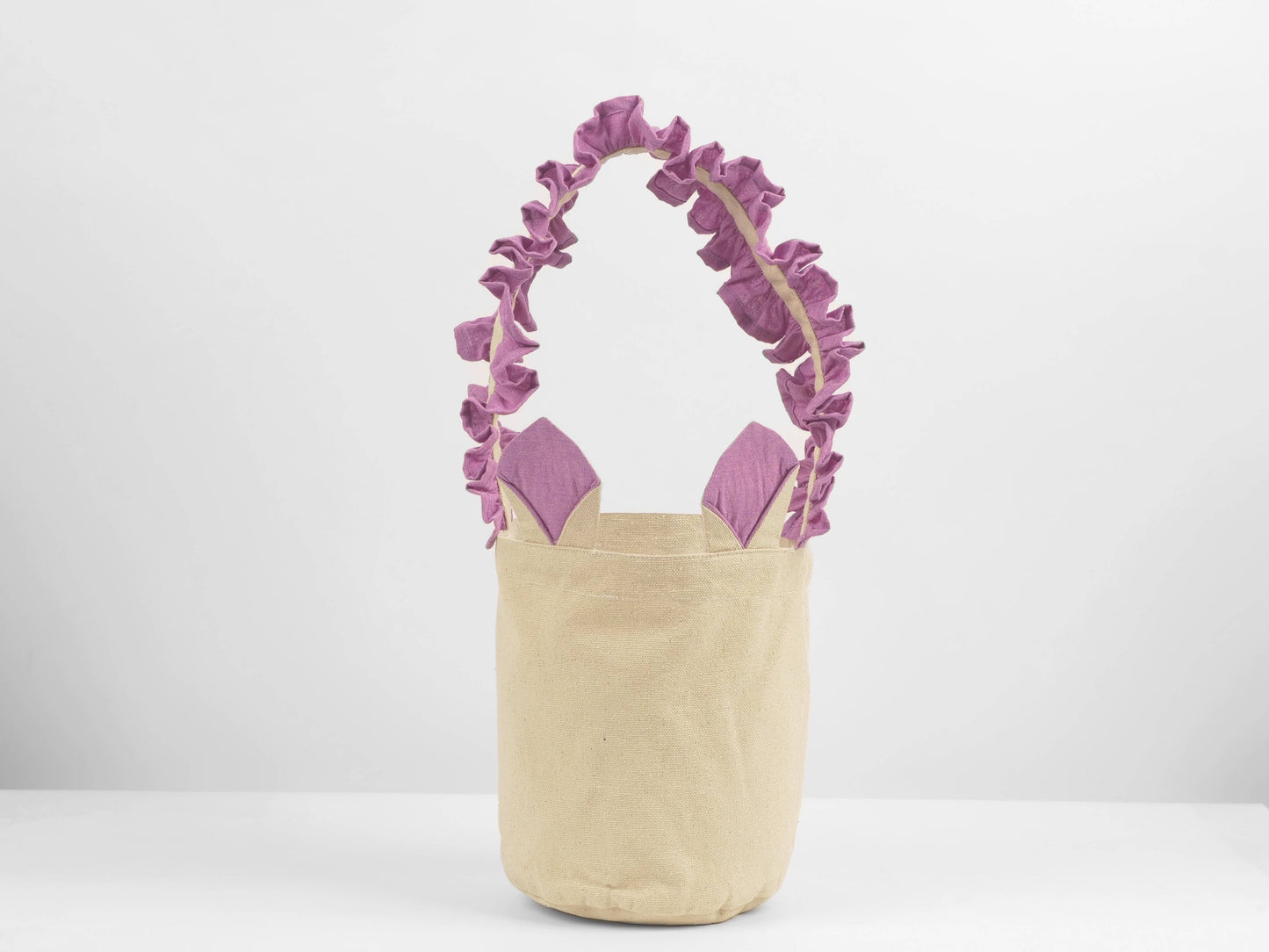 Canvas Ruffle Easter Basket