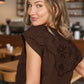 Brianna Embroidery Accent Knit Top