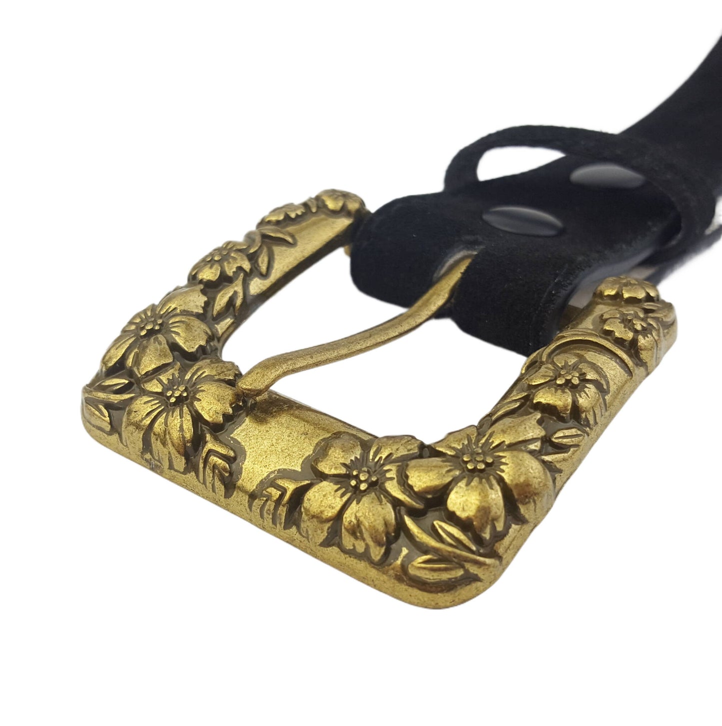 Floral Fountain Leather Belt
