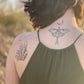 Luna Moth Temporary Tattoo