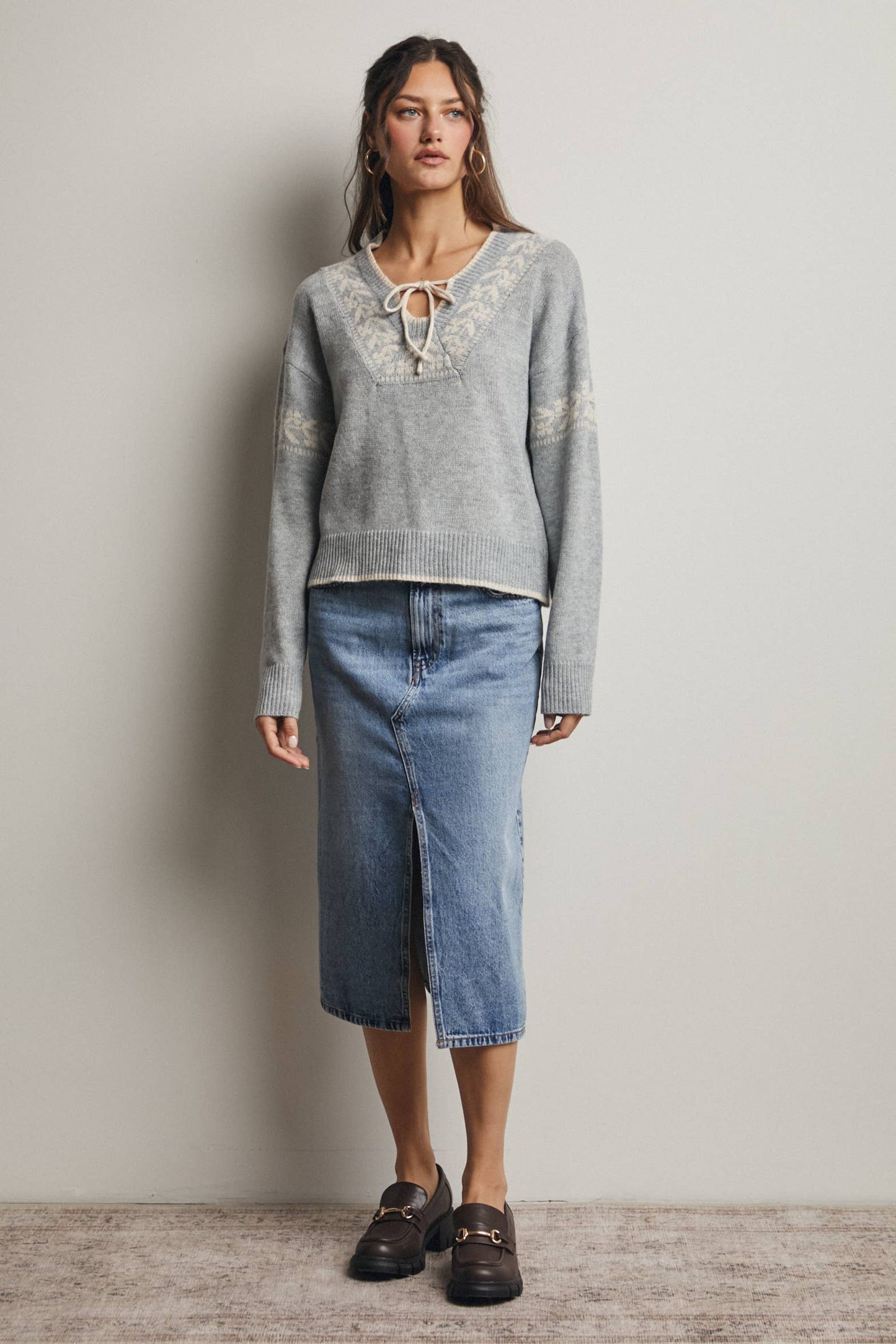 Misty Shoreline Sweater