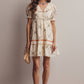 Lana Embroidered Ruffle Cotton Dress