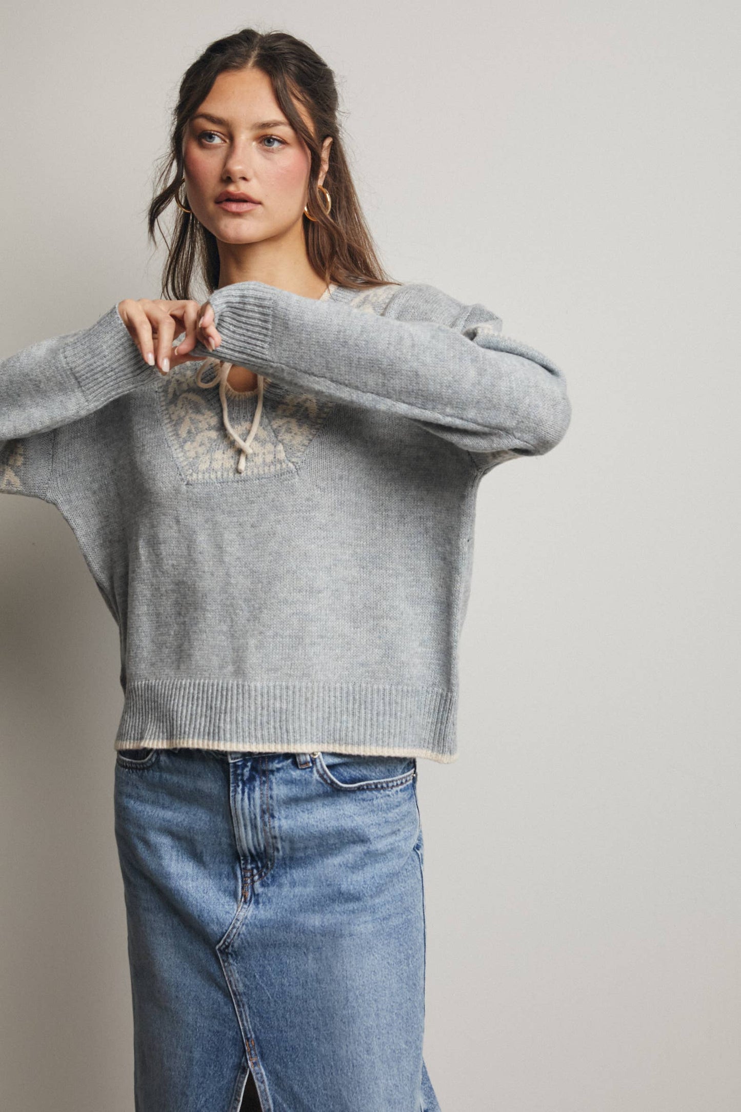 Misty Shoreline Sweater