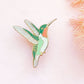 Ruby-Throated Hummingbird Enamel Pin
