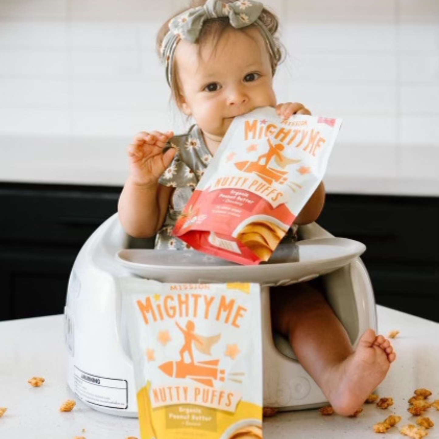 Organic Banana Peanut Butter Nutty Puffs Kid & Baby Snacks