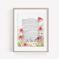 "To God Be the Glory" Floral Hymn Print - Marydean Draws
