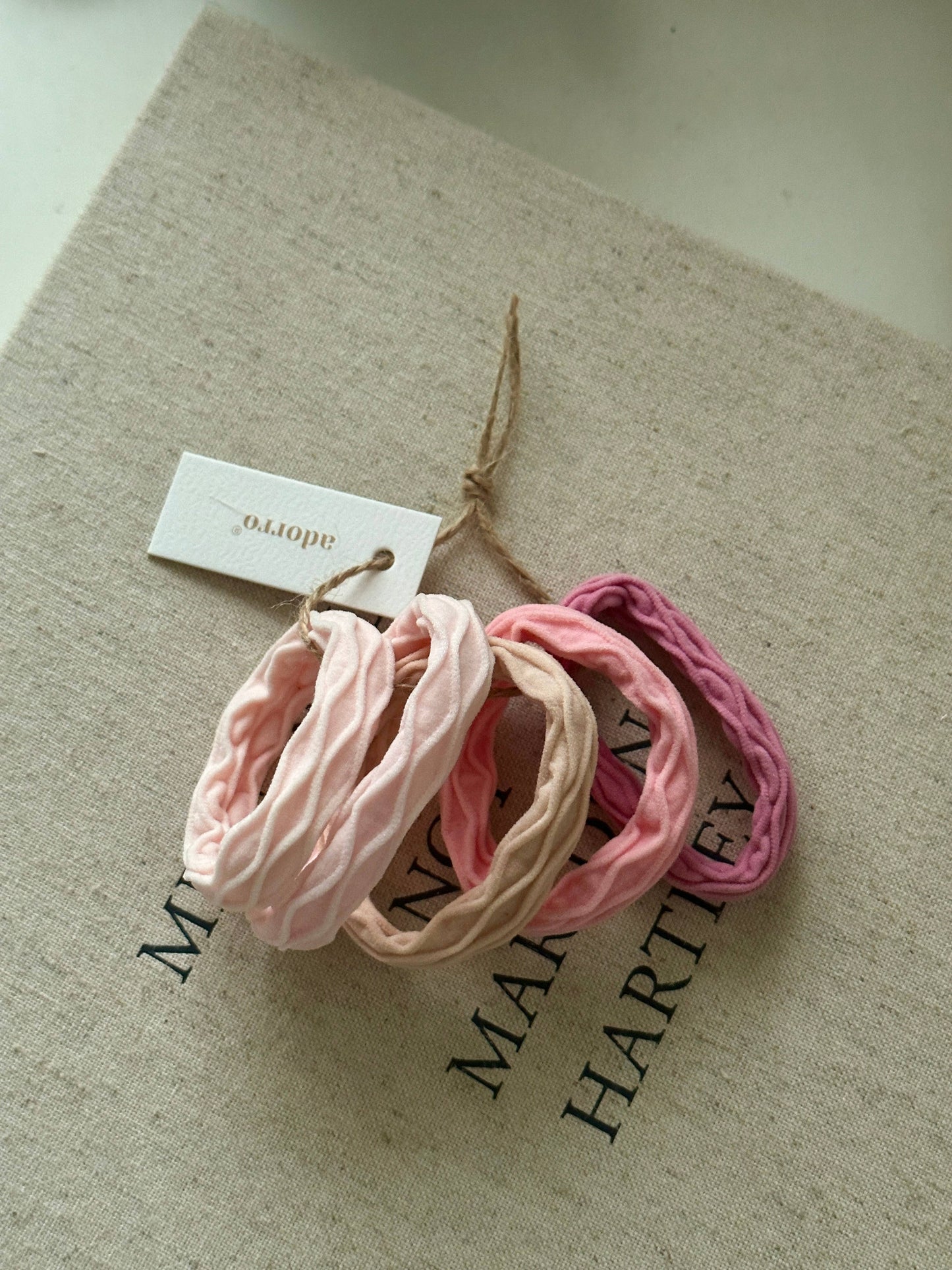 Pink Sorbet Hair Ties (Set of 5)