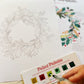 Holly Wreath Watercolor Paint Kit