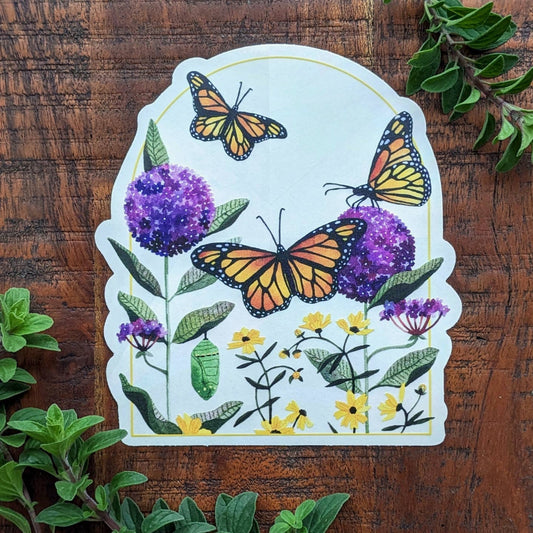 Monarch Butterfly Window Suncatcher Sticker