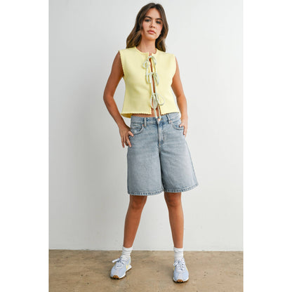 Sweet Honey Tie-Front Vest