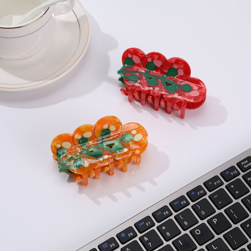 Tomato on the Vine Claw Hair Clip