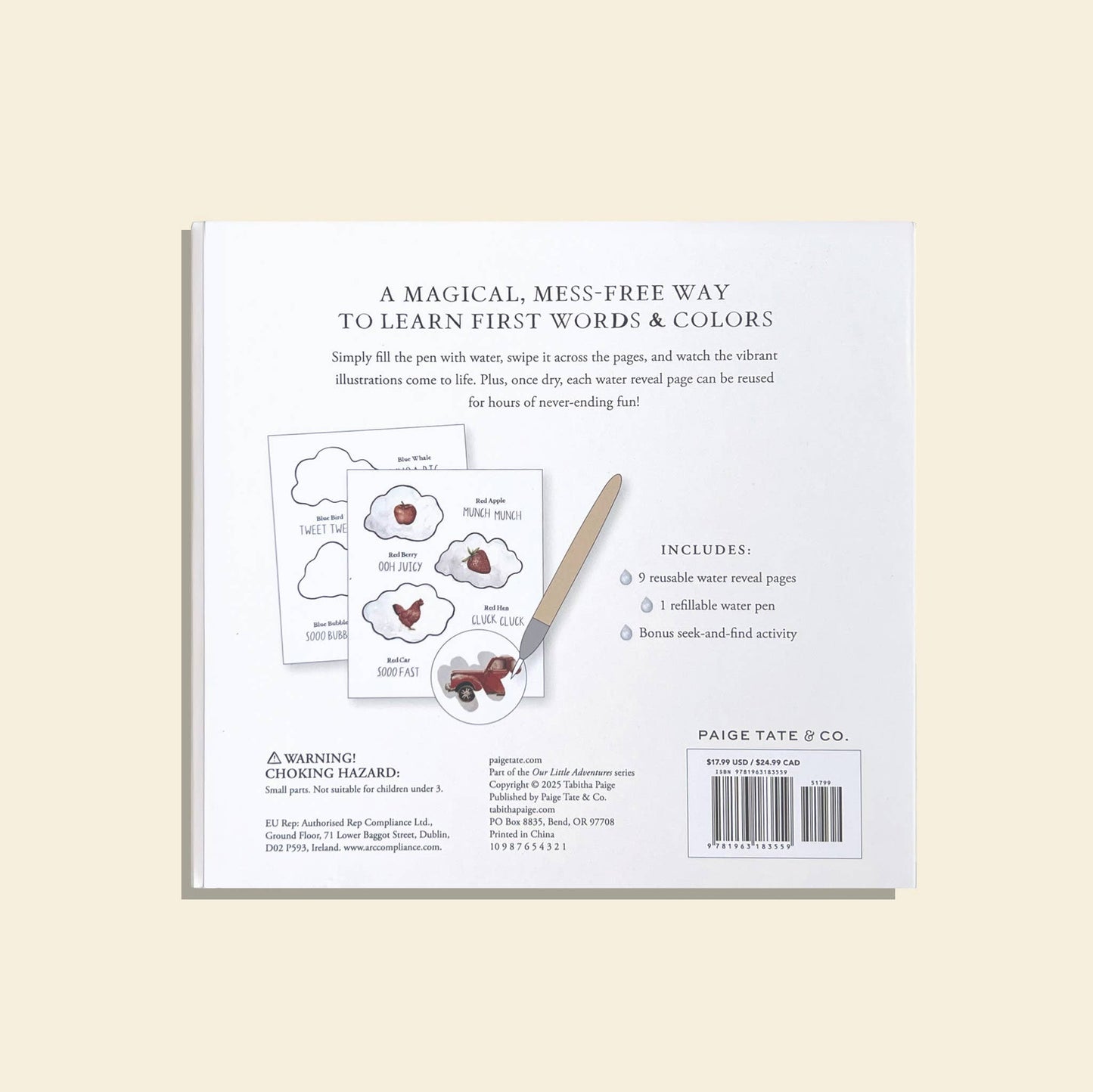 Wishy Washy Water Reveal Book