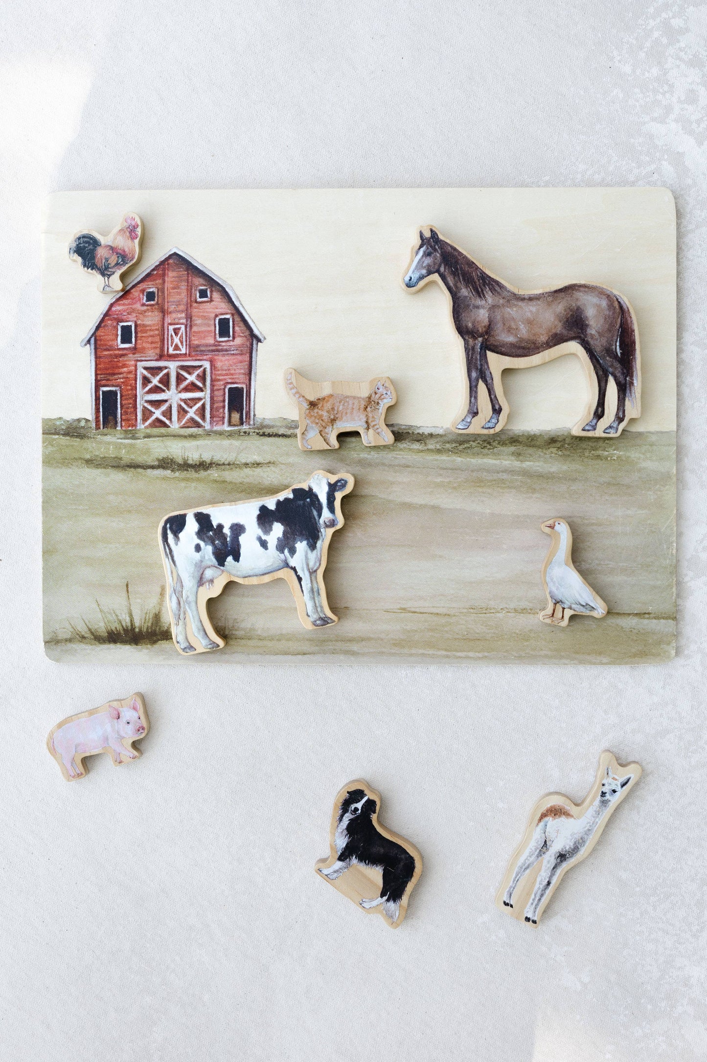 Farm Animals Wooden Puzzle