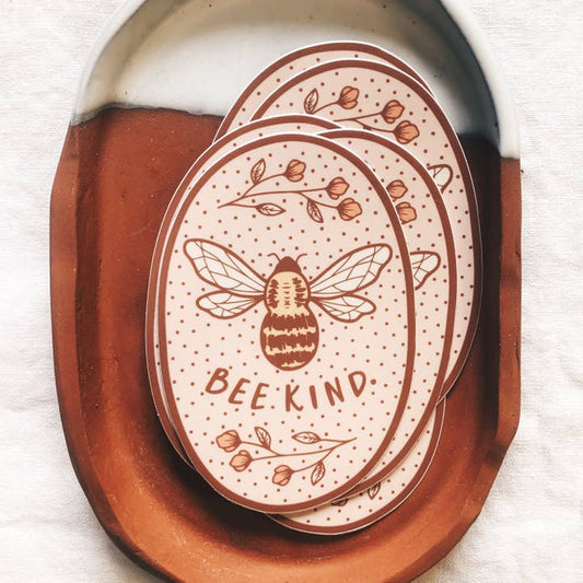 "Be Kind" Oval Vinyl Sticker