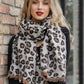 Leopard Print Woven Scarf