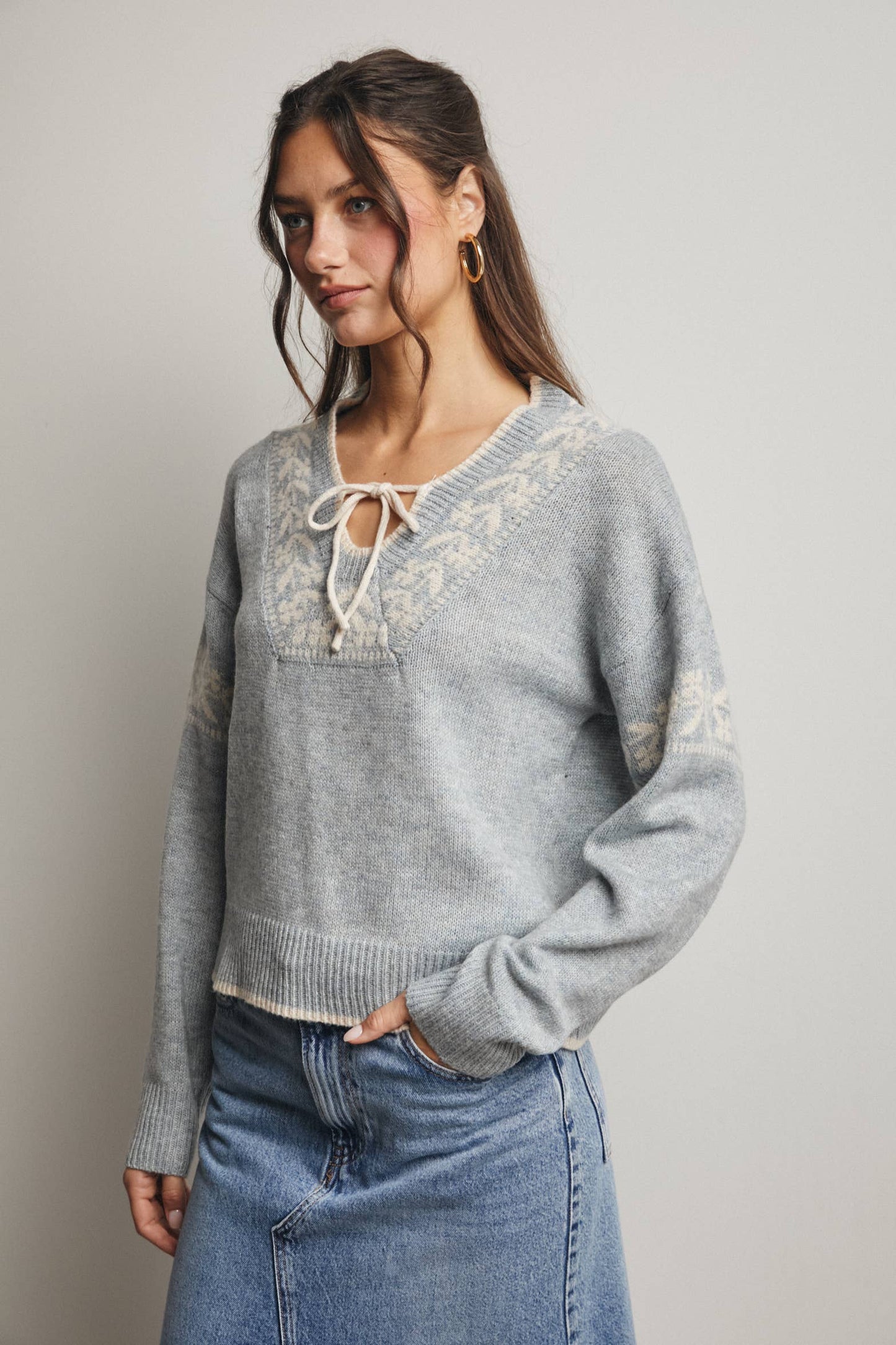 Misty Shoreline Sweater