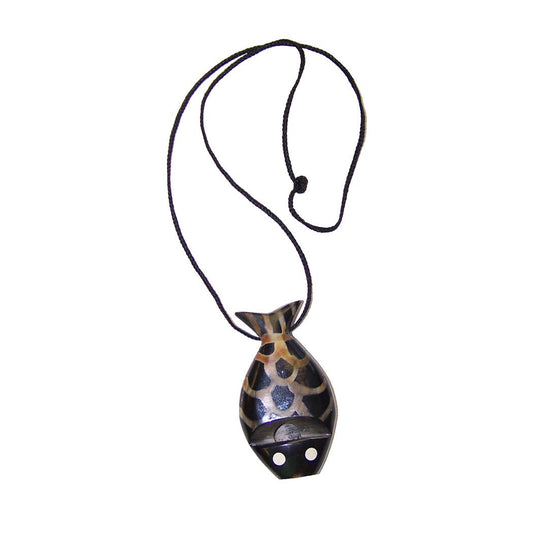 Fish Whistle with Cord Necklace