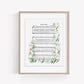 “My Hope is Built” Daisies Watercolor Hymn Print