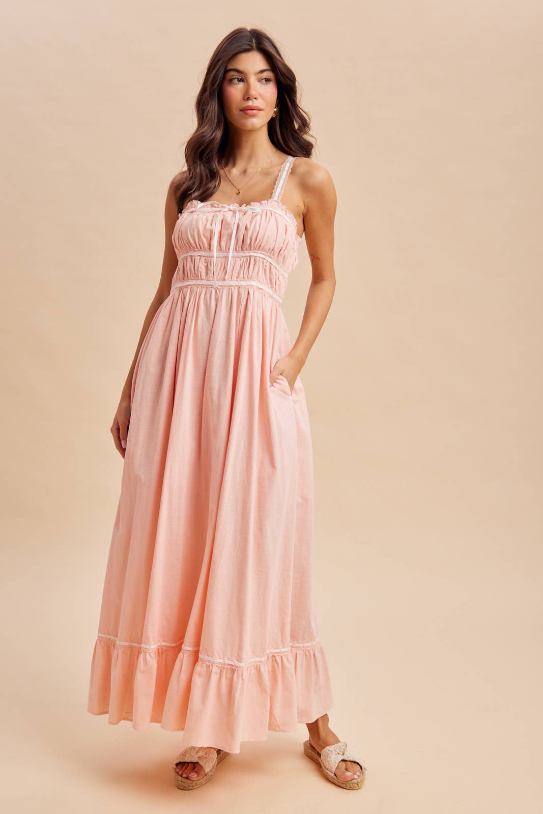 Petal Cotton Maxi Dress