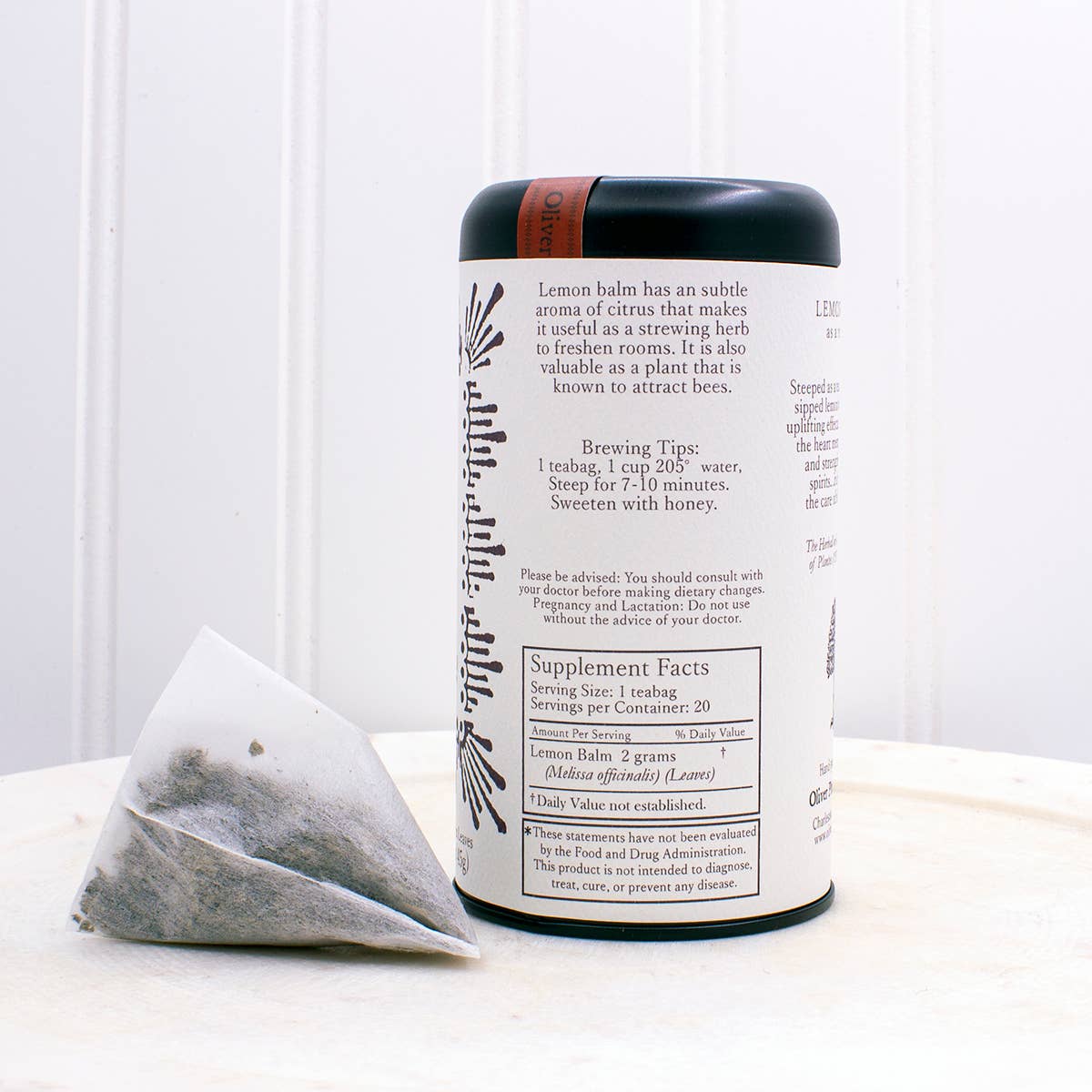 Lemon Balm Tea Tin