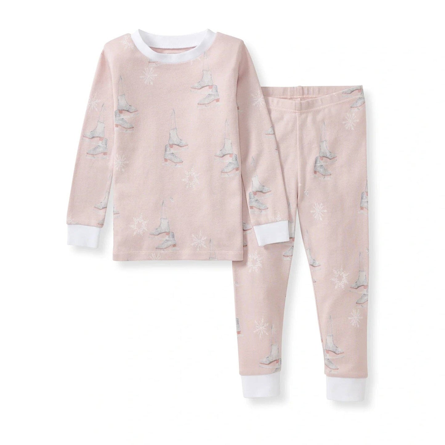 Ice Skates Organic Cotton Two-Piece Pajamas