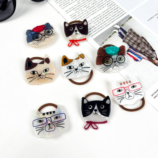 Cartoon Kitties Hair-tie