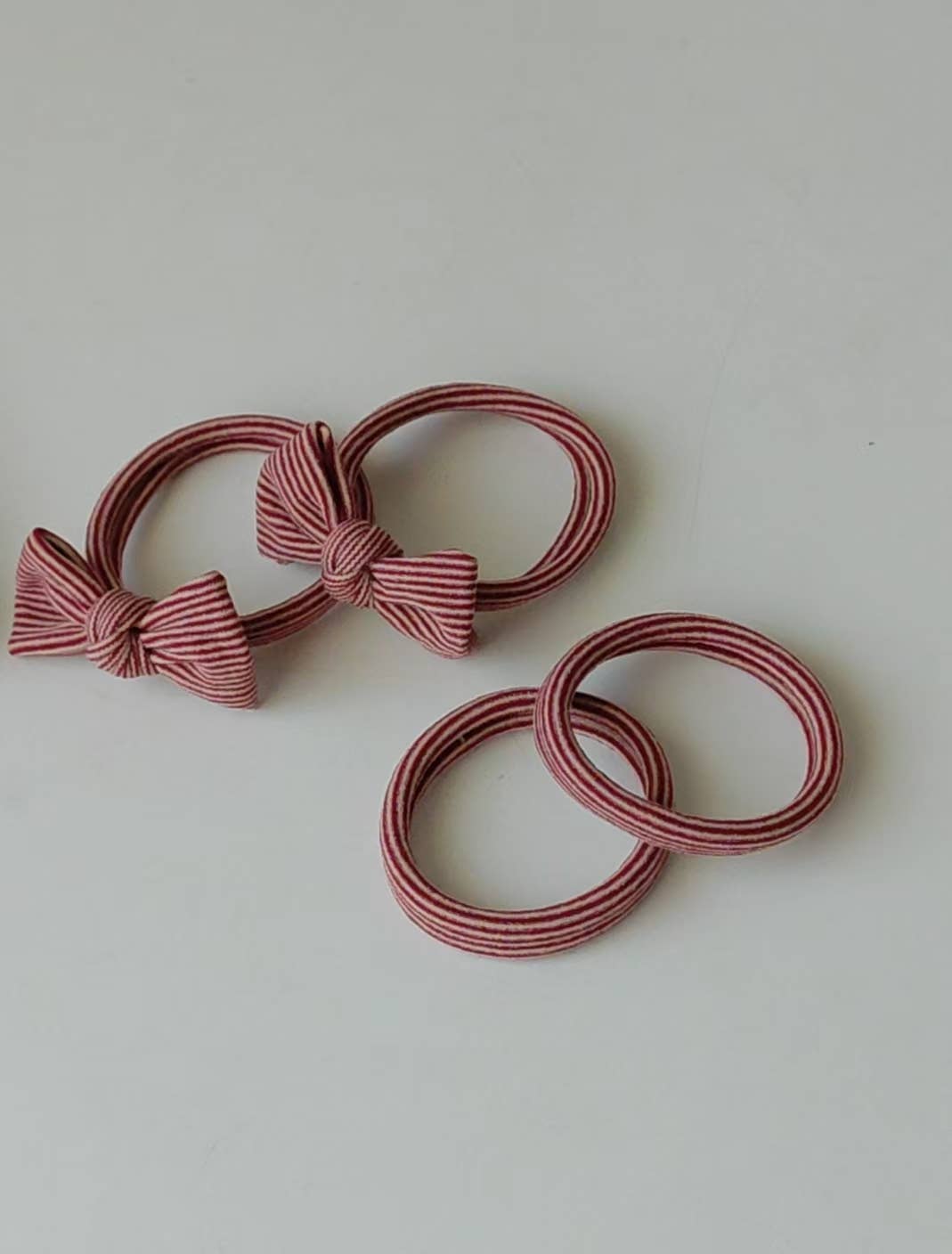 Candy Cane Chic Hair Ties
