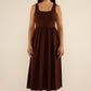 Chocolate Drop Midi Tank Dress