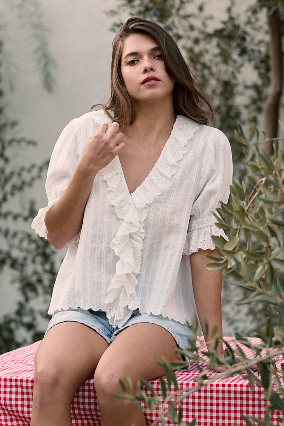 Veronica Ruffle Blouse