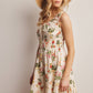 Trina Floral Smocked Waist Mini Dress