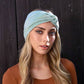 Velvet Twisted Headband/Earwarmer - Sage