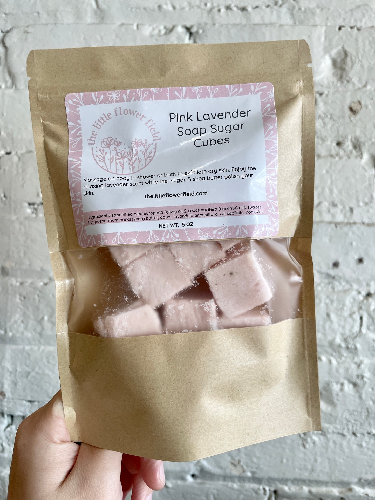 Pink Lavender Soap Sugar Cubes - The Little Flower Field