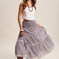 Townhomes Striped Smocked Maxi Skirt