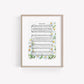 “My Hope is Built” Daisies Watercolor Hymn Print