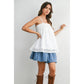 Carmelita Eyelet Trim Cami Top
