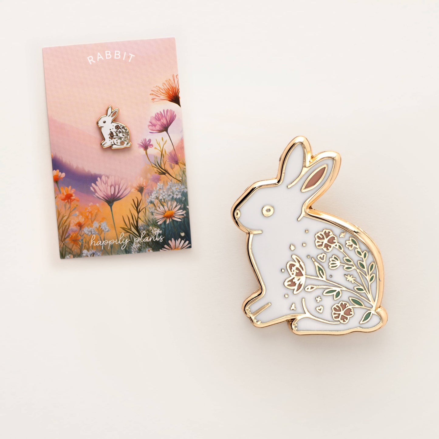 White Rabbit Lapel Pin