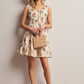 Trina Floral Smocked Waist Mini Dress
