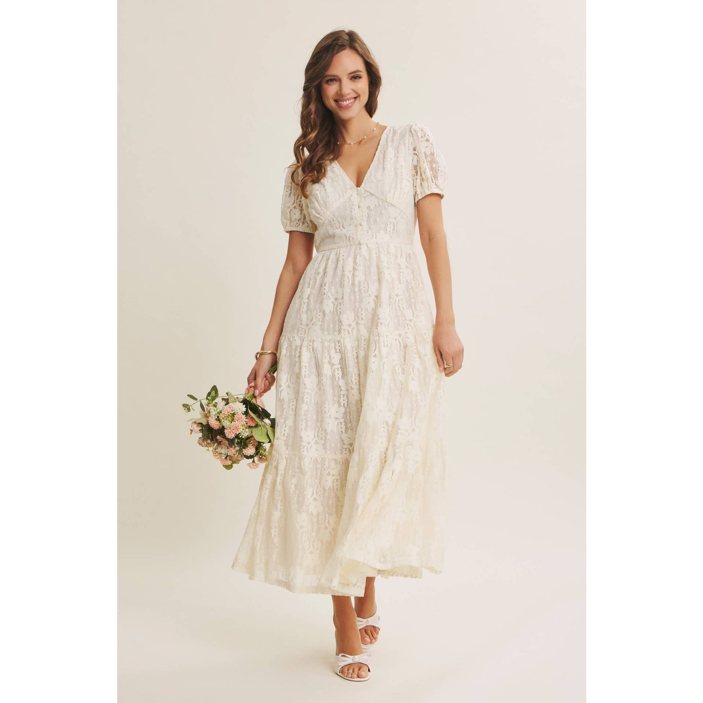Meaningful Moments Tiered Midi Dress