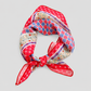 Red Rubies Floral Square Scarf