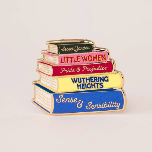 Classic Book Lovers Book Pin