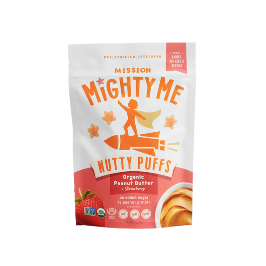Organic Strawberry Peanut Butter Nutty Puffs Kid & Baby Snacks