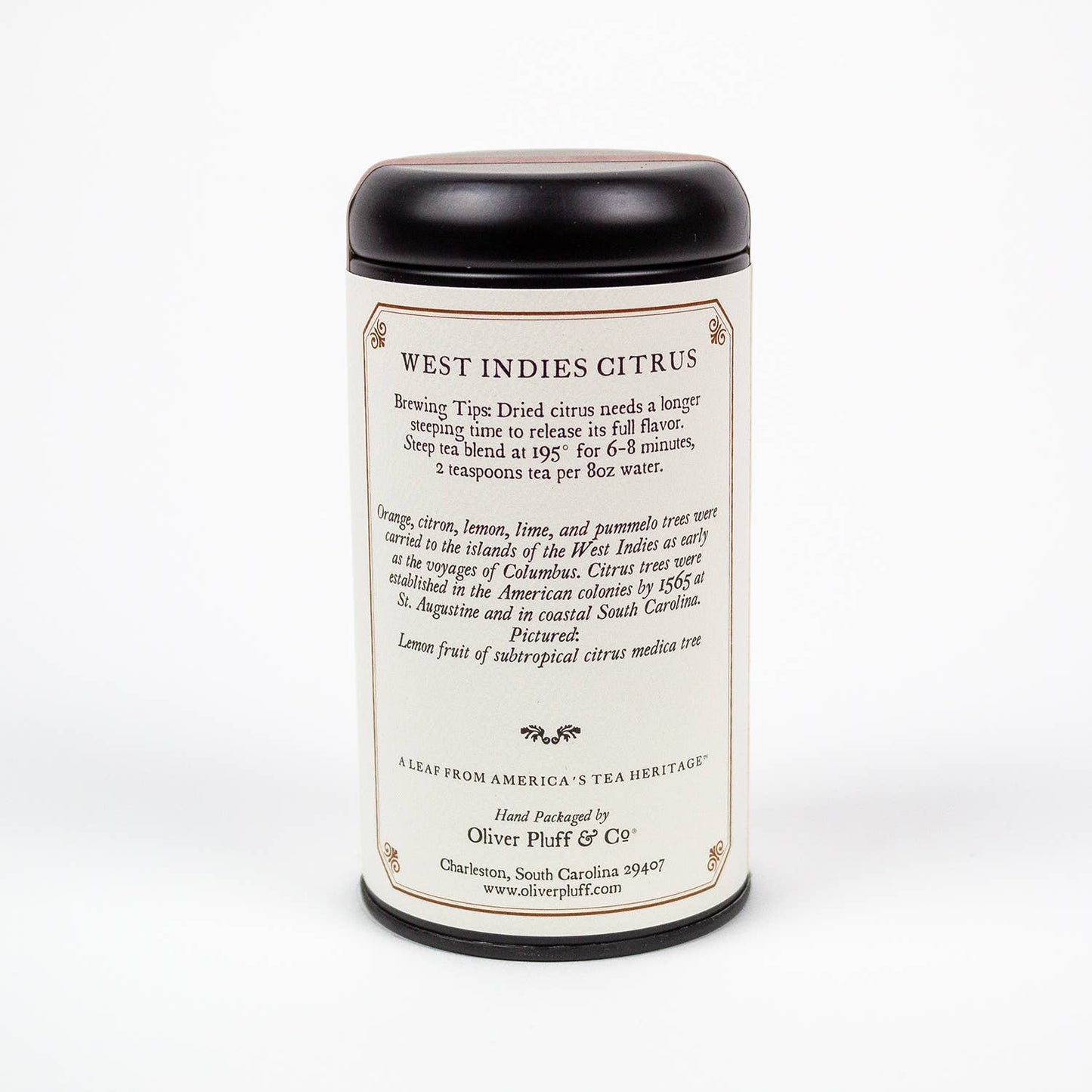 West Indies Citrus Tea Tin