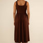 Chocolate Drop Midi Tank Dress