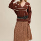 Coastal Cowboy Embroidered Knit Sweater