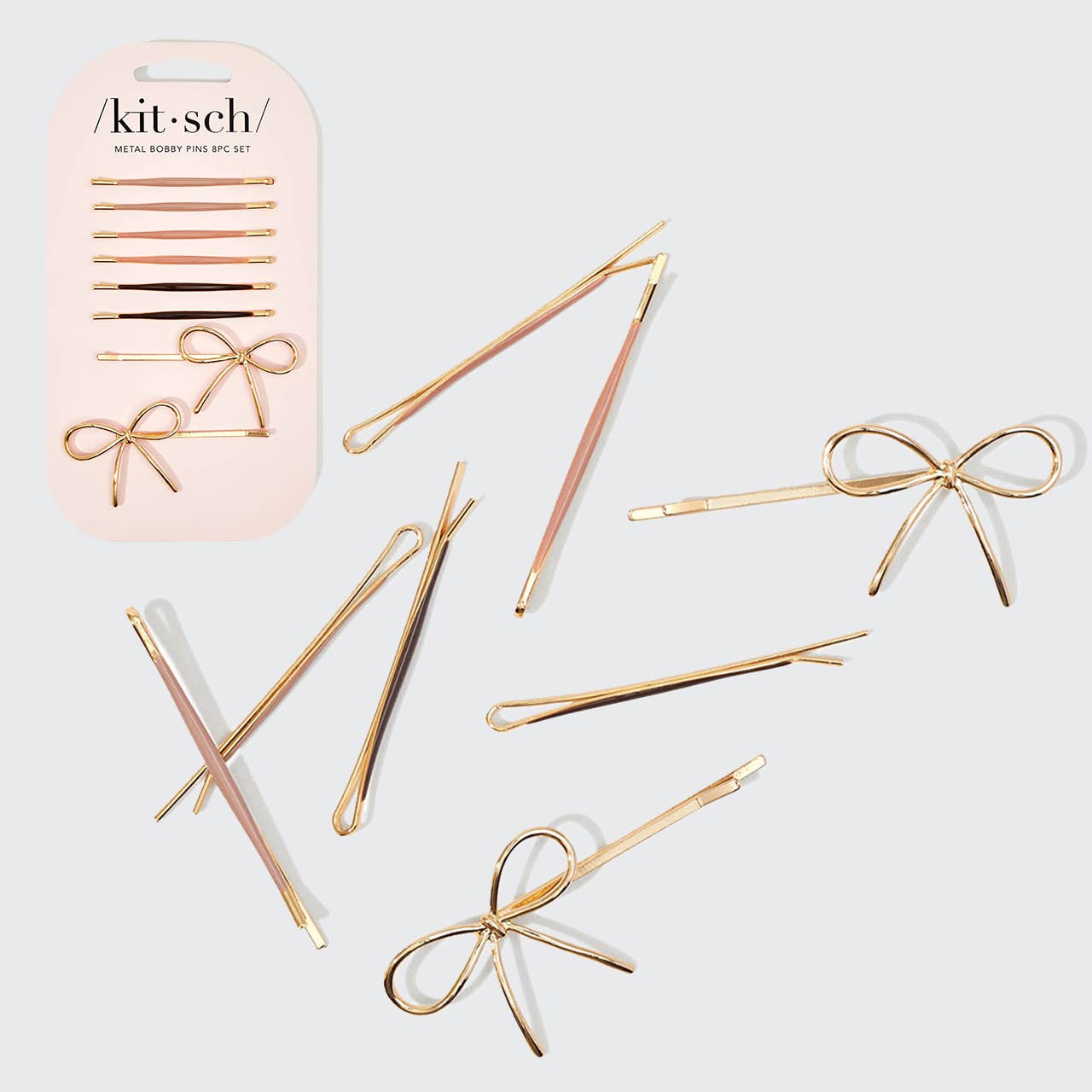 Cloud & Bow Bobby Pins 8pc Set