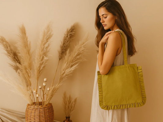 Tote Canvas Ruffle